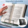 6 Adjustable Positions Desk Book Holder Heavy Duty Metal Adjustable Width Document Holder Sturdy Construction