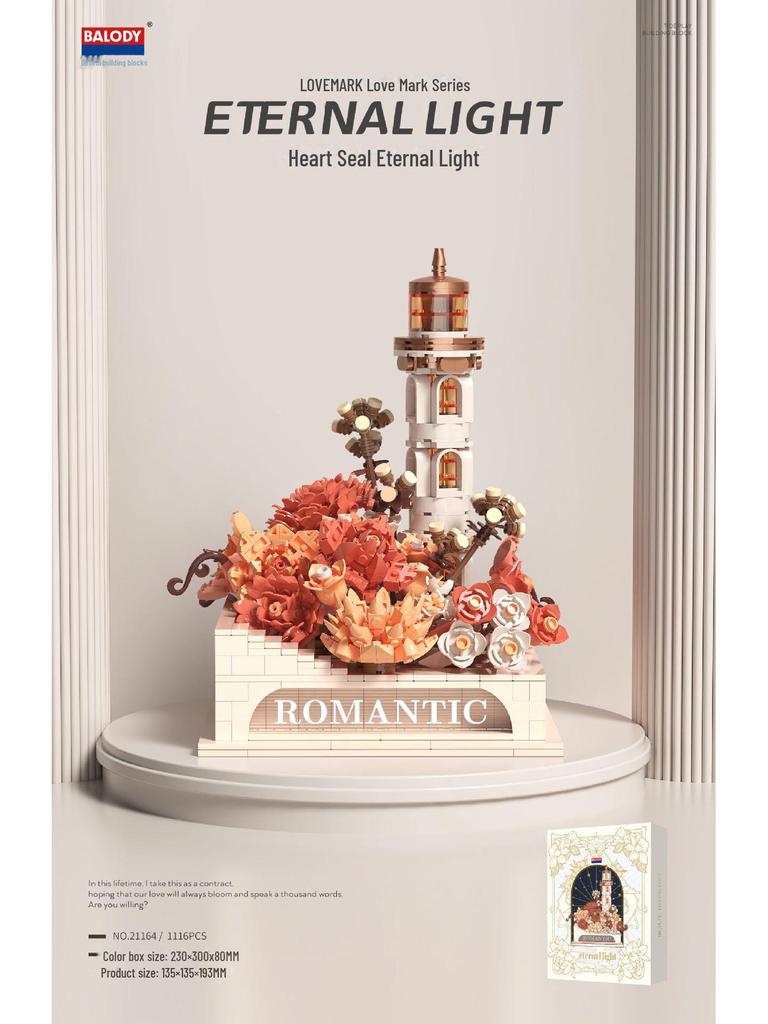 Belle Di Mini Partikel Kreative Desktop-Ornamente Liebe Serie DIY Spielzeug Bausteine
