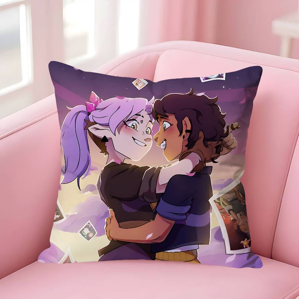 TThe OOwl HHouse Anime Celebrity Merchandise AllMatch Printed Pillow Case Sofa Car Office Room Decoration Protector