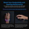 HornsX1 Right-Handed RGB Ergonomic Gliding Palm Rest for Mouse, Wrist Rest Pad, 3 RGB Lighting Modes, Reduce Wrist Pain, Anti-Fatigue, for