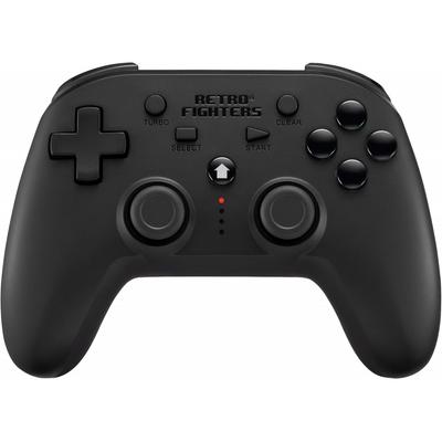 Retro Fighters Drahtloser Controller Schwarz Ps1 Ps2 Ps3 Kompatibel PreSsure Ss
