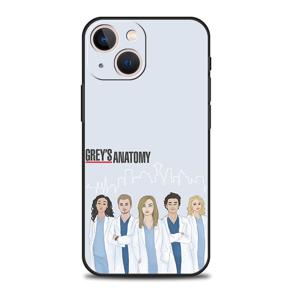 

Чехол для телефона Анатомия Грей для iPhone 17 16 15 14 13 12 Pro Max 11 Pro Max 17 AIR Plus Ударопрочный Мягкий ТПУ Корпус Fundas Сумки iPhone 16Pro Max