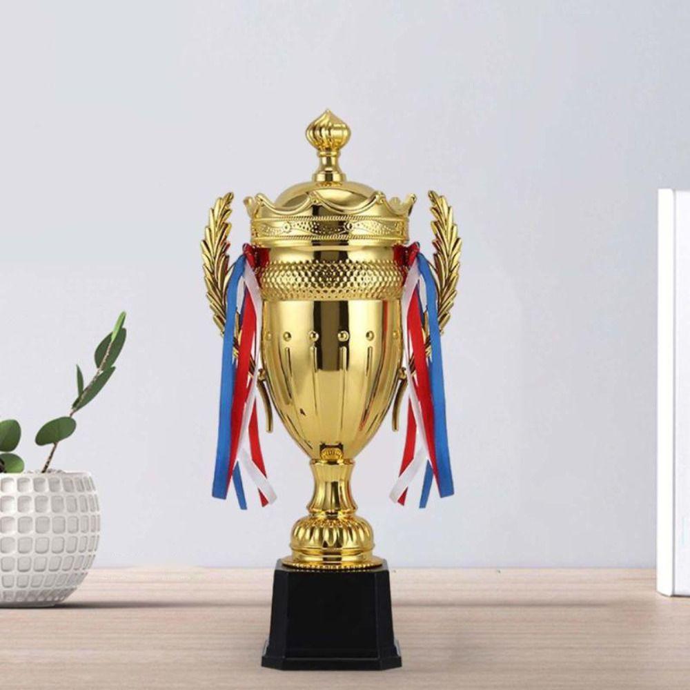 Plastic Model Gold Trophy Awards Sports Games Winner Award Trophy Toy  for Team Sport Competition