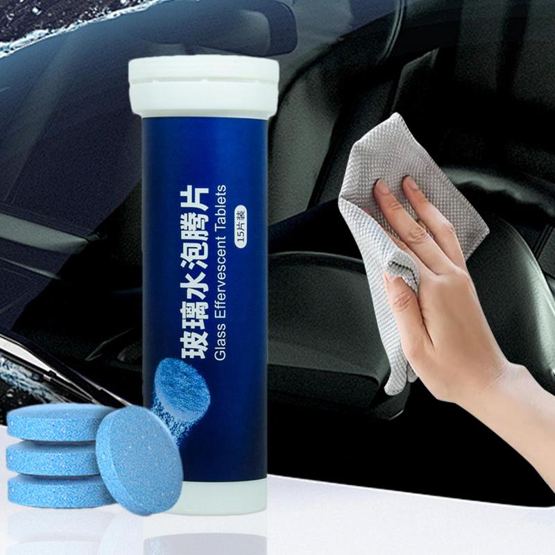 Car Windshield Glass Cleaner Anti-freeze Solid Cleaning Concentrated Tablets Trucks Wiper Cleaner For Strong Decontamination