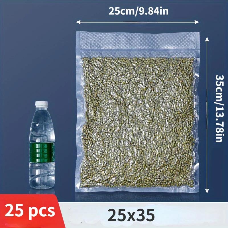 Vakuové sáčky na potraviny 25 ks/šarže Vakuové balicí sáčky pro vakuový utěsňovací stroj Potraviny vakuově balené těsnící skladovací sáčky