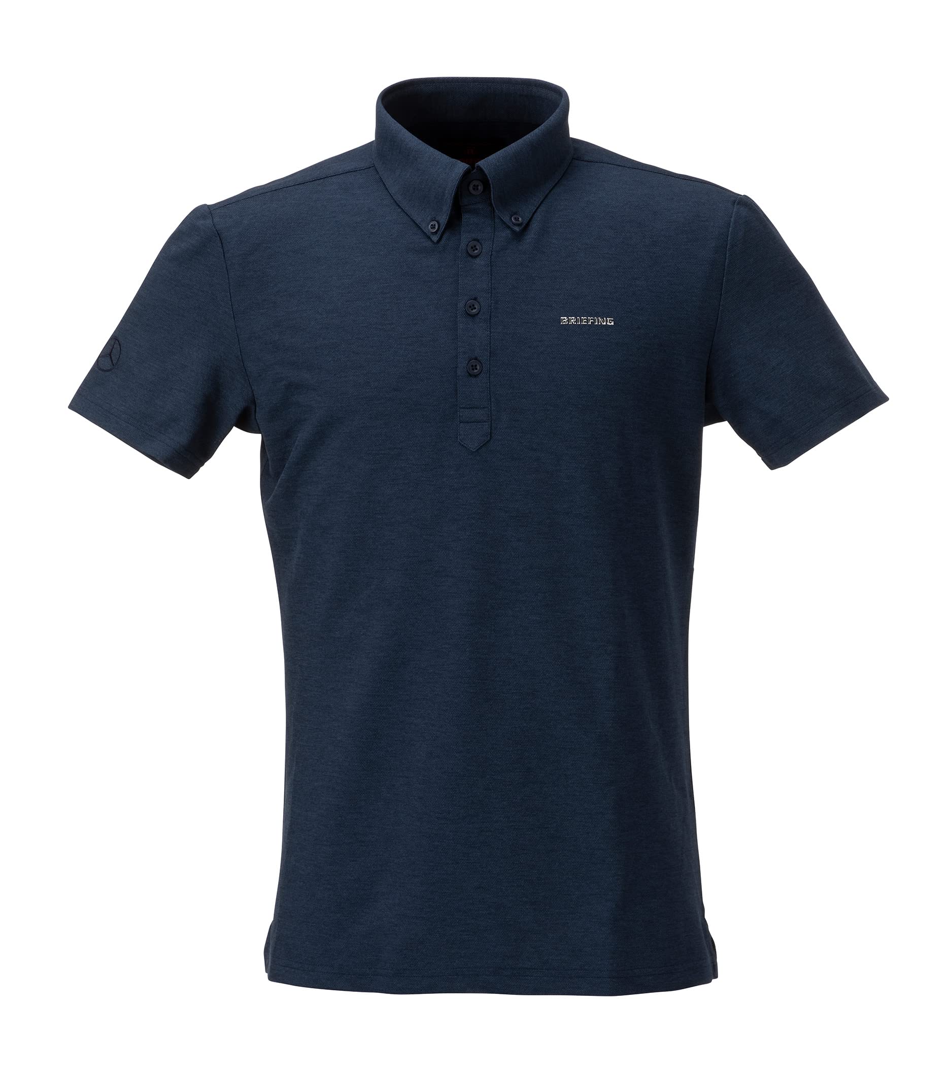 

Genuine x BRIEFING MS Polo Size S [Mercedes-Benz Collection] Mercedes-Benz Linen-Touch Short-Sleeve Shirt, Navy,