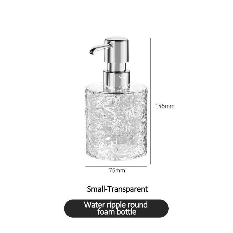 

Travel bottle hotel bathroom bath luxury light luxury shampoo shower gel hand soap foaming press bottle plastic bottle