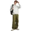 Men's FILA Sweatshirts Unisex Elegant Heather Gray Hooded Moderate