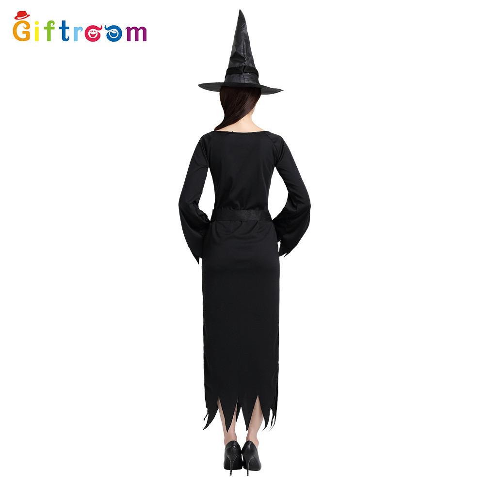 Alluring Short Sleeve Black Witch Uniform For Adult Women Ideal For Stage Performances