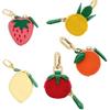 Cute Fruit Shape Coin Purse Keychain Bag Hanging Zipper Earphone Bag For Women Girls Gift