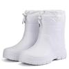 Mens Windproof Outdoor Work Boots Cotton Rain Waterproof Winter Rubber Warm Lightweight Ankle