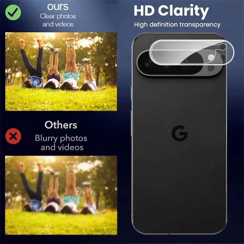 1-3PCS HD Full Coverage Camera Protect Film For Google Pixel 9 8 A Pro XL 3D Anti-Scratch Tempered Glass Lens Phone Accessorios