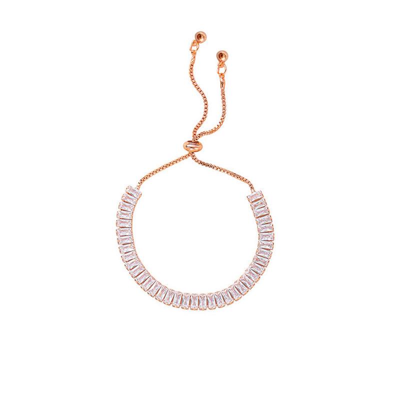 Luxurious Sparkling Zirconia Bracelet – Adjustable Pull-String Design with High-End Elegance