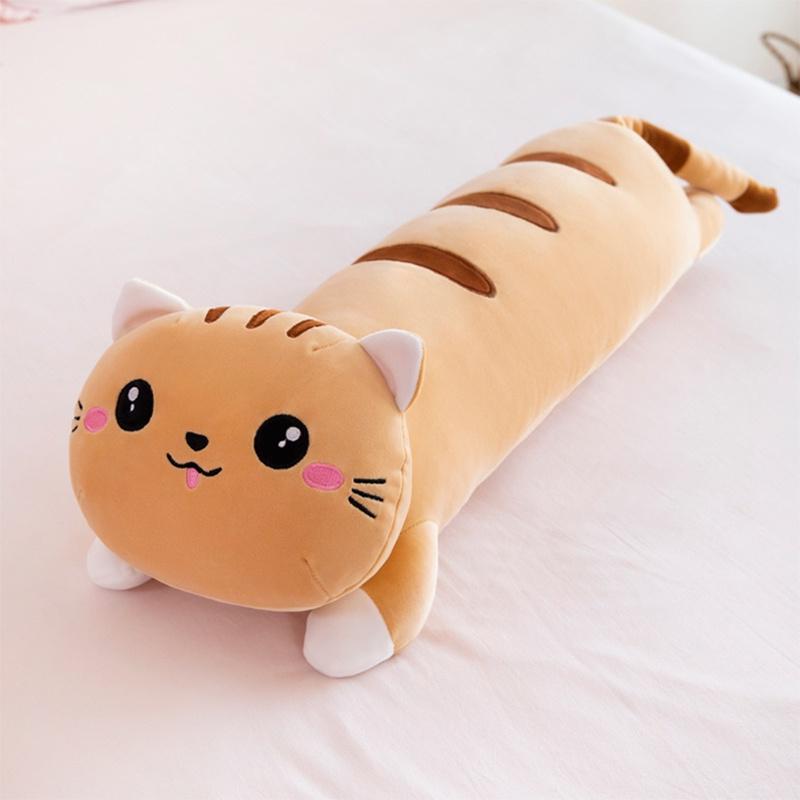Long Cat Plush Toy Pillow Kids Birthday Gift Home Decor