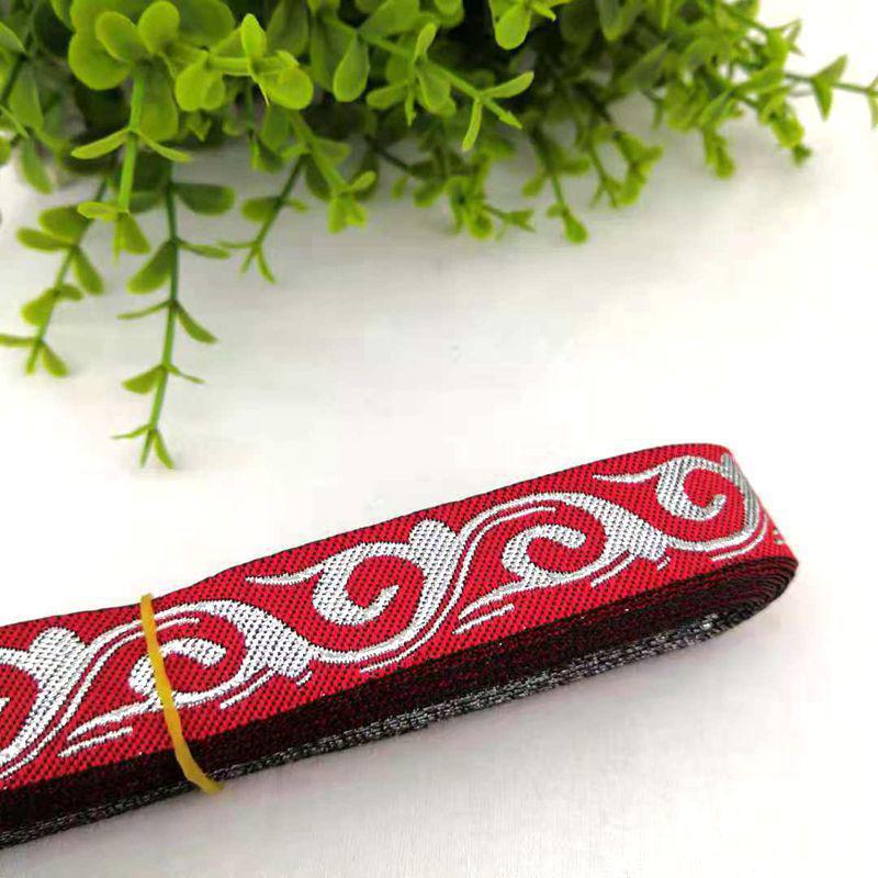 Spitzenbesatz aus Stoff mit ethnischem Wolkenmuster, 2 cm, für DIY-Cosplay-Accessoires