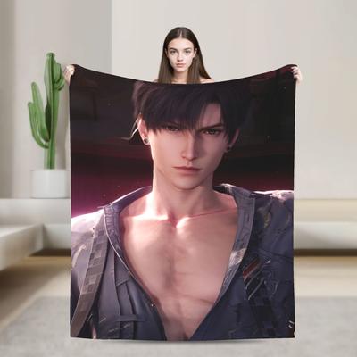 Super Soft Love and Deepspace Zayne Throw Blanket Premium Flannel Fleece Lightweight Blanket Cozy Fluffy Bedspread All Season
