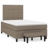 Maison Exclusive - Sommier à lattes de lit avec matelas Taupe 120x200 cm Tissu