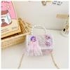 Cartoon Flower Bow Girl Decoration Children Shoulder Bag With Lace Design