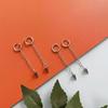 Orecchini Cosplay Mira KPop Demon Hunters, Clip per Orecchie con Catena e Nappe Anime Gotico, Orecchini Pendenti Hip Hop per Donne, Regalo per Fan