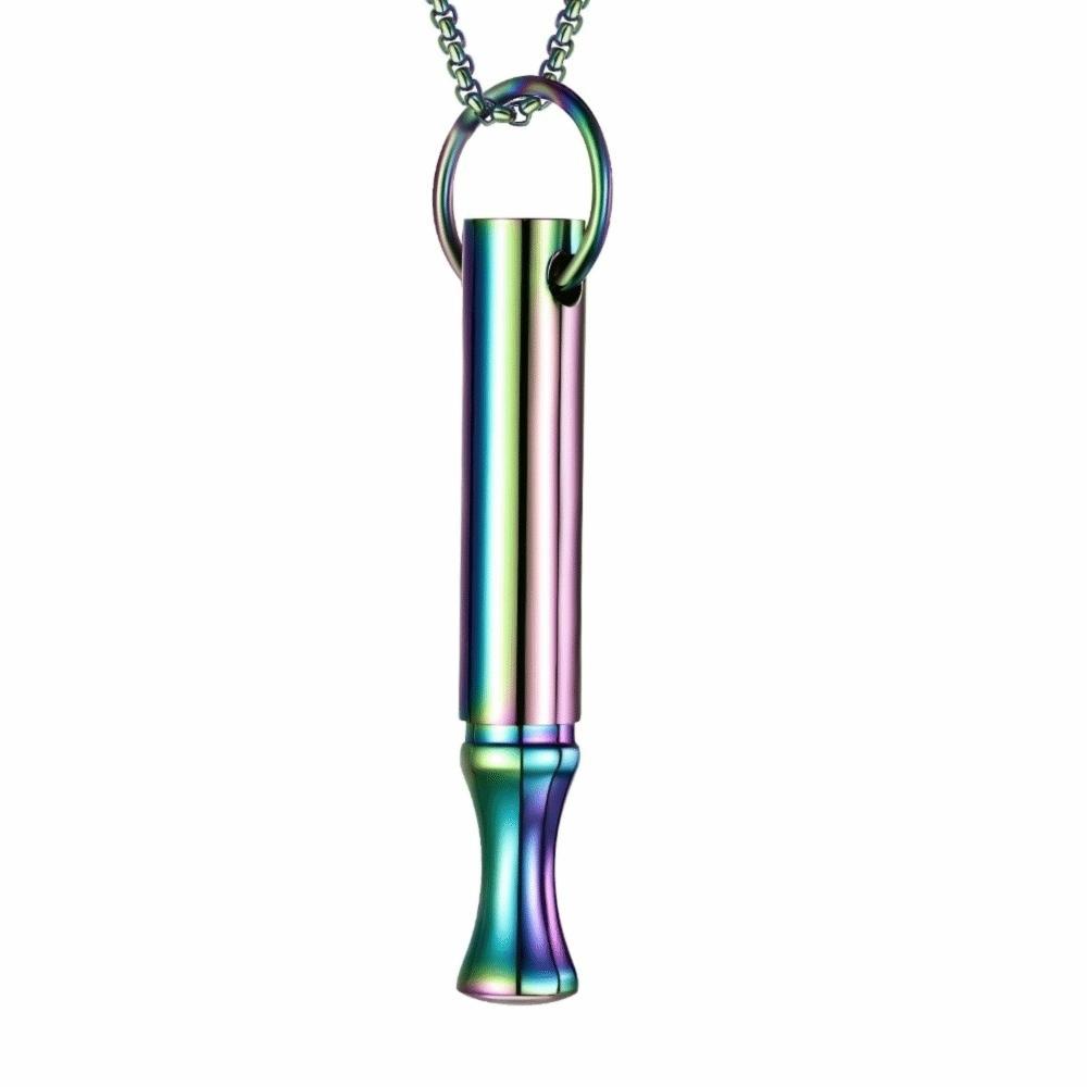 Gift Mindfulness Training Whistle Metal Portable Relaxation With Cotton Core Yoga Yoga Practice