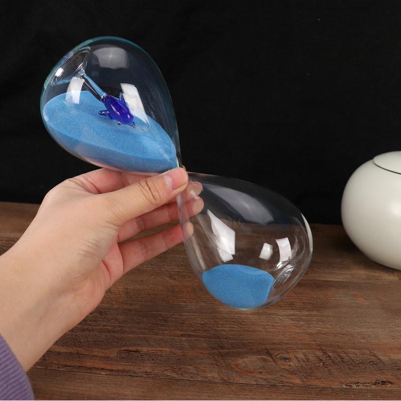 5-Minute Glass Hourglass Timer Decorative Desk Ornament Modern Minimalist Craft Gift Birthday Anniversary