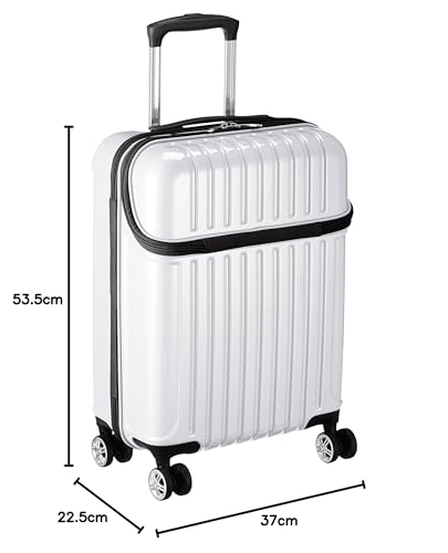Actus Suitcase, Zippered, Top-Open, Carry-On, 74-20310, 33L, 53.5 cm, 3.2kg, White Carbon Fiber