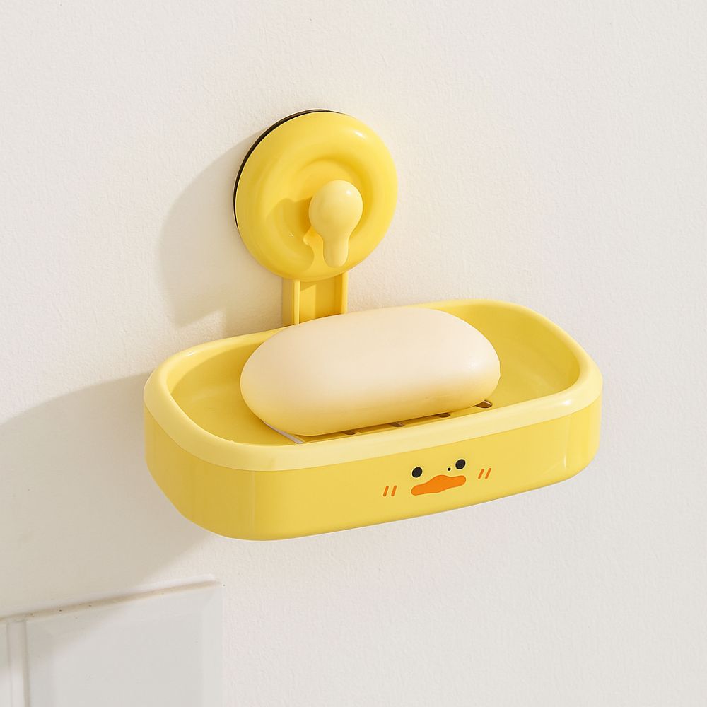 Plastic Soap Holder Wall Mounted Soap Container Tray Creative Soap Storage Rack  Bathroom