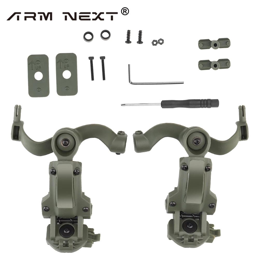 Set de suport pentru căști de fotografiere Adaptor șină pentru cască cu rotație în mai multe unghiuri Se potrivește cu suportul pentru căști OPS Core ARC și Team Wendy M-LOK