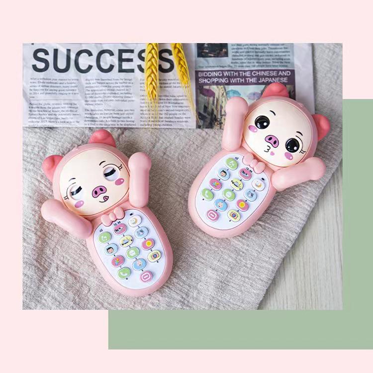 Children's Chewable Educational Toy Phone with Music & Stories