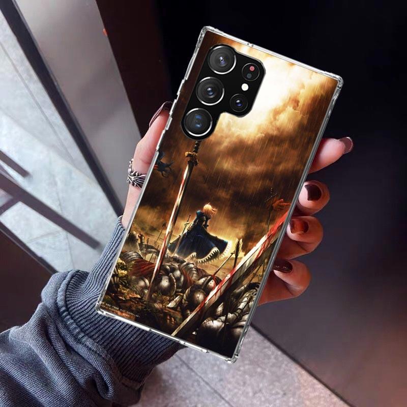 Fate Zero Stay Night Saber Phone Case For Samsung Galaxy S23 S24 S25 Edge S26 Ultra S22 + S21 Plus S20 FE Cover Silicone Print S