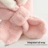 Children's Plush Antler Hat & Scarf Set: Windproof, Thickened Ear Protection for Outdoor Cycling