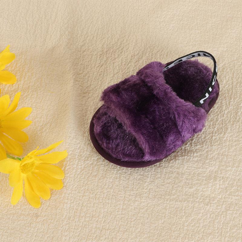 New Elastic Baby Sandals: Furry, Soft-Soled, Perfect for Spring/Summer Walking