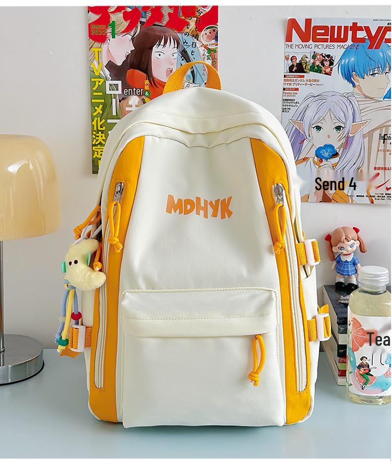 Plecak unisex w stylu koreańskim: Modny, o dużej pojemności, lekki dla uczniów szkół średnich