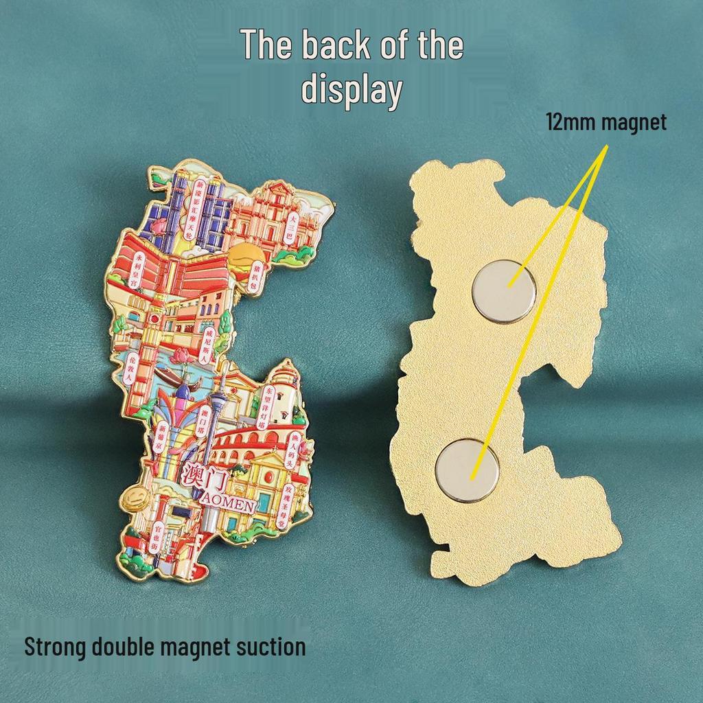 Macau Kultureller Metallmagnet: Wynn Palace, Ruinen von St.. Pauls, St. Dominics Kirchen-Souvenir