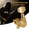 6pcs 6L String Tuning Pegs Locking Tuners Keys Machine Heads for Acoustic Guitar Musical Instruments Replacmeent Parts