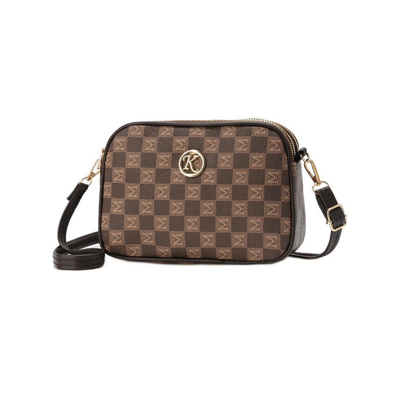 Mom's Mobile Phone Bag, Women's Single-shoulder Bag, Multi-layer Printed Round, Lightweight and Versatile Small Round Bag, Women's Crossbody Bag