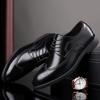 Men's Classic Retro Brogue Shoes Mens Lace-Up Business Leather Shoes Dress Office Flats Men Wedding Party Oxfords