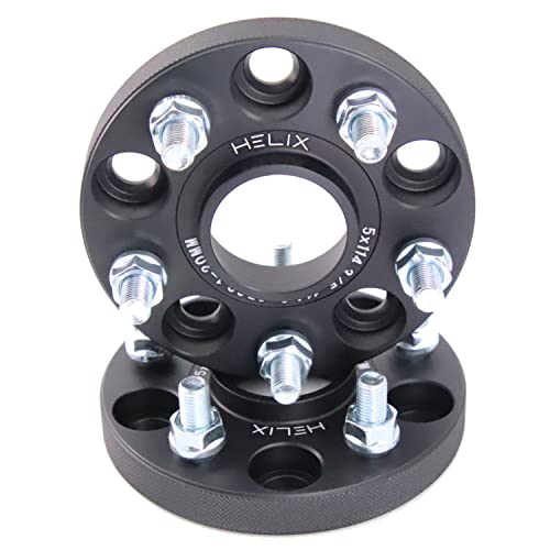 

HELIX Широкая колея проставка со ступицей 5H PCD114.3 15мм Внутренний диаметр 60мм M12XP1.5 Матовый черный [Комплект из 2 штук] [Пожалуйста, проверьте совместимость заранее]
