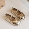 New Spring and Autumn Styles of Children's Leather Shoes, Korean-style, Fashionable, with a Bow Design, Suitable for Girls, and Versatile for