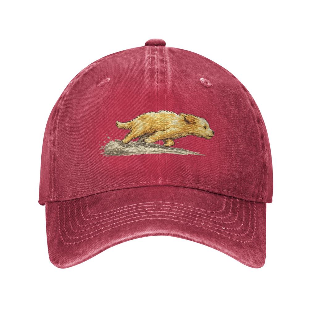Cute Dog Running Dog Art Print Running Dog Casual Baseball Cap Kpop Rock Hats Summer High Quality Couple Women Snapback Cap