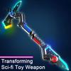 Interstellar Battle Ax Toy Spark with Smoke Effect Transforming Weapon LED 7 Sci-fi RGB Colors Dynamic Sound Haptic Feedback for Kids Dual Function