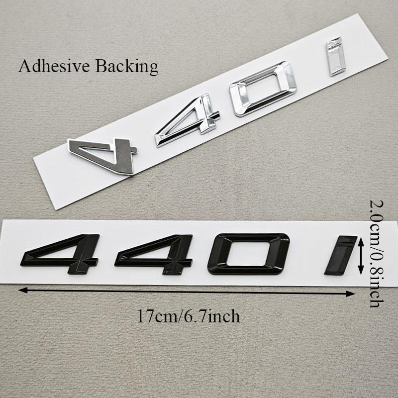 3D ABS Car Letters Logo 440i 435i Badge Sticker Rear Trunk Emblem For BMW 4 Series 435i 440i F32 F33 F36 Tail Marking Accessory