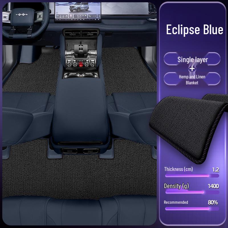 Eco-friendly Double-layer Floor Mats for Equation Leopard Titanium 5 Model Car Interior