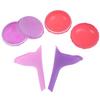 1 set scatola di immagazzinaggio per minzione femminile per orinatoio in silicone da donna all'aperto alzarsi e fare pipì