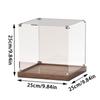 Wooden Bottom Storage Box Window Acrylic Toy Gundam Building Block Box Glue-Free Dust Cover