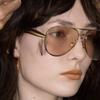 Fashionable Metal European and American Retro Trendy Toad Mirrors, Unparalleled, High End, Large Frame Sunglasses