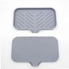 Sink Silicone Tray With drain Soap Sponge Storage Holder Countertop Sink Scrubber Brush Storage Rack Kitchen Organizer
