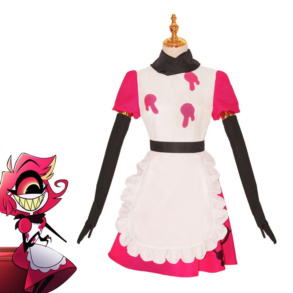 Hazbin Hotel Full Series Cosplay Costume, Lucifer, Charlie Morningstar & Niffty Outfit