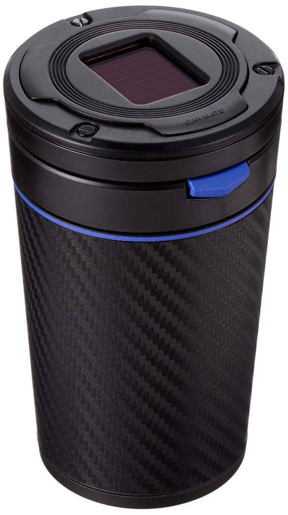 CARMATE Car Ashtray Sports Luxury Drink Holder Type Carbon Tone Blue DZ355