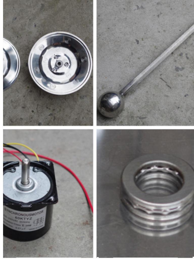 Stainless Steel Turkish Kebab Machine Parts: Motor, Meat Fork, Tray, Bearing, Skewer, Needle, 220V